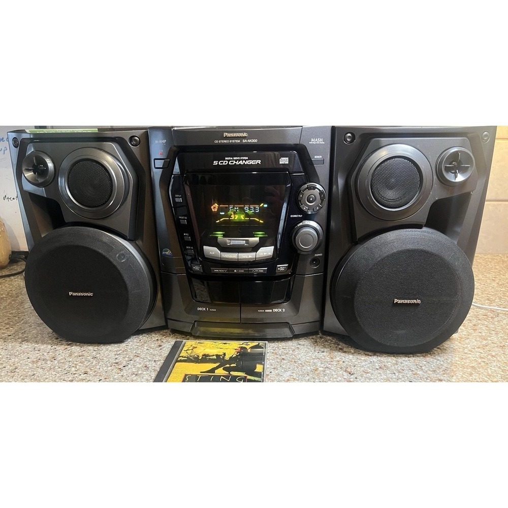 Panasonic SA-AK300 CD System 5 CD Changer & Cassette Beautiful